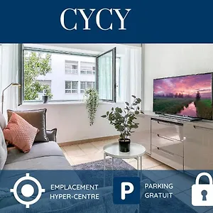 Homey Cycy - New / Free Parking / Hyper-centre / Proche Genève Appartement